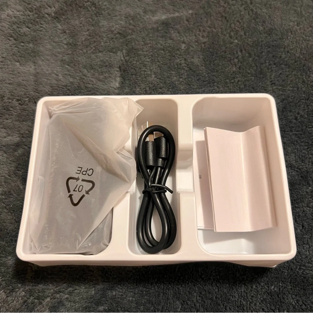 Portable Power Bank with USB Cable - Black